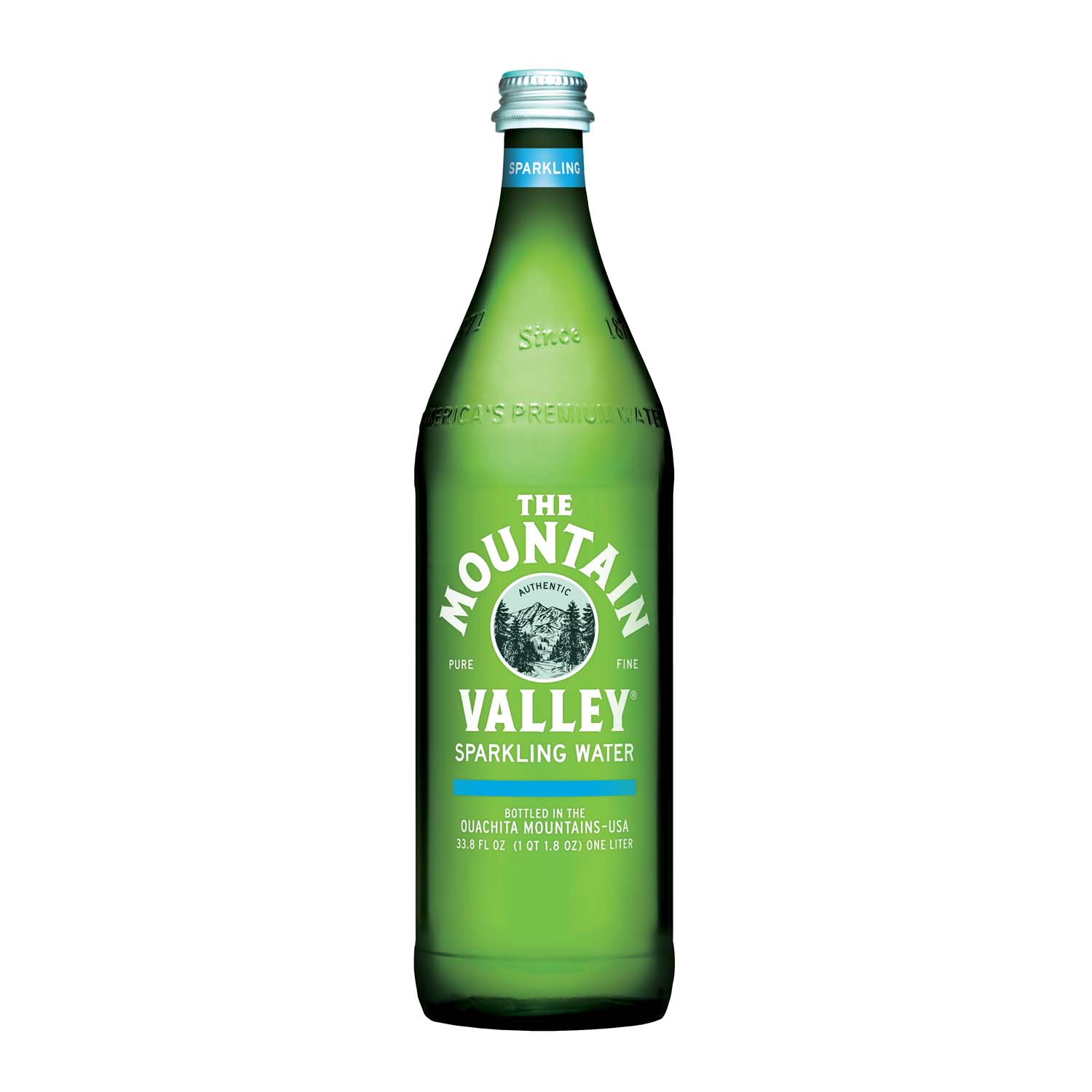 Mountain Valley Sparkling Spring Water 1 Liter Case (12 Count)