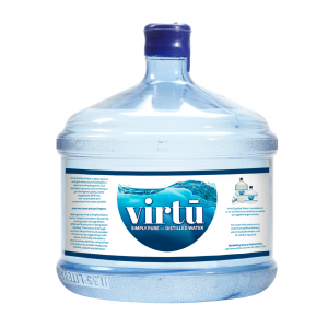 Virtū Distilled Water 3 Gallon Plastic Bottle